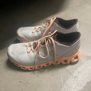 On Cloud X Running Shoe Grey Women's Size 6